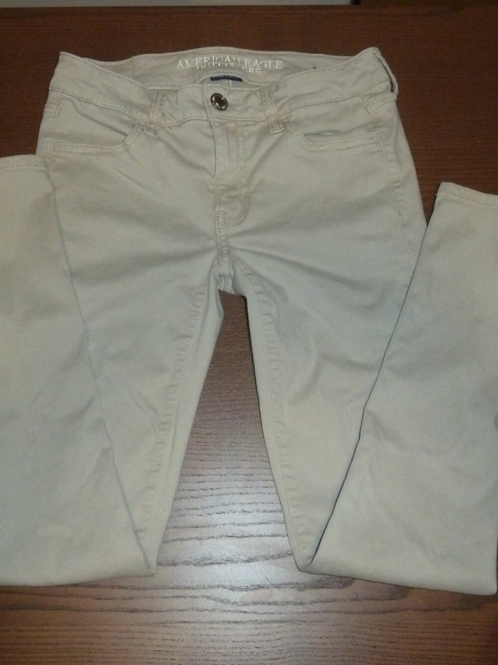 American Eagle Outfitters Super Super Stretch X Jegging Size 4 Tan Biege